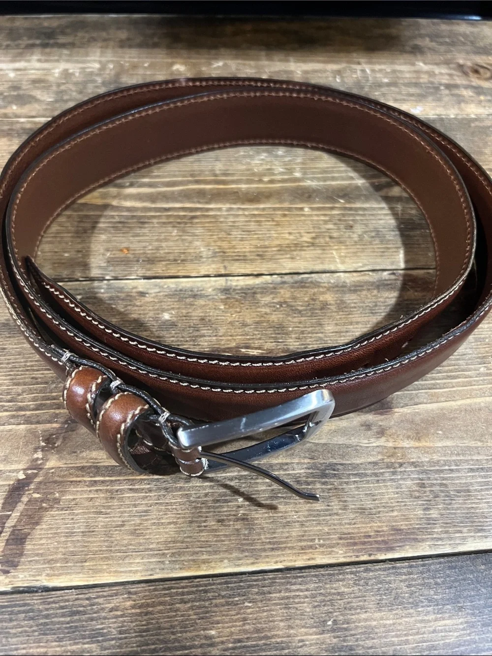 Allen Edmonds genuine Leather Men’s Belt in Brown